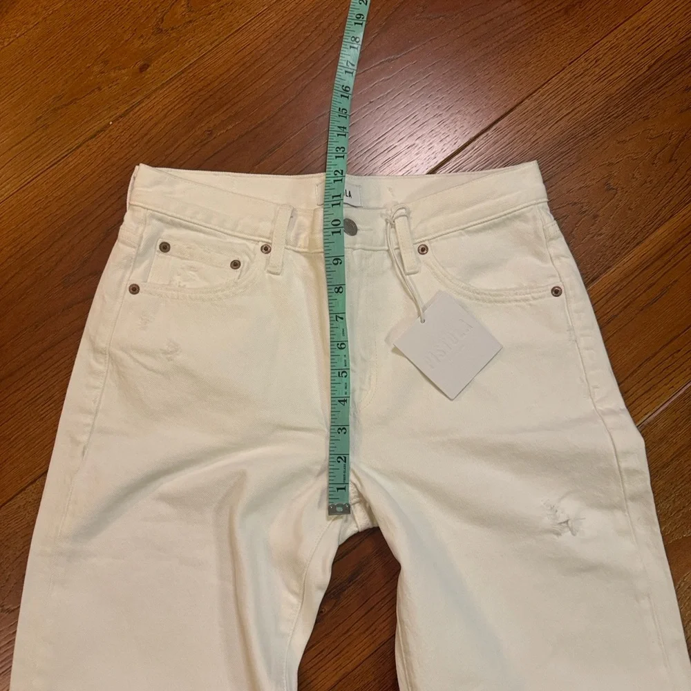 Pistola Lexi Mid Rise Bowed Straight Leg Jeans - Picture 10 of 13